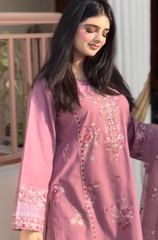 Summer 3PC Lawn Embroidered Suit - BFB0680