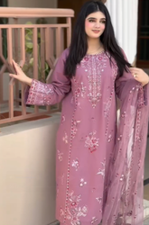 Summer 3PC Lawn Embroidered Suit - BFB0680