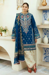 Winter 3PC Dhanak Embroidered Suit - BFB01260