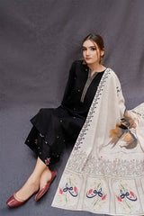 Winter 3PC DHANAK EMBROIDERED BF141