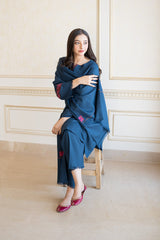 Winter 3PC DHANAK EMBROIDERED BF70