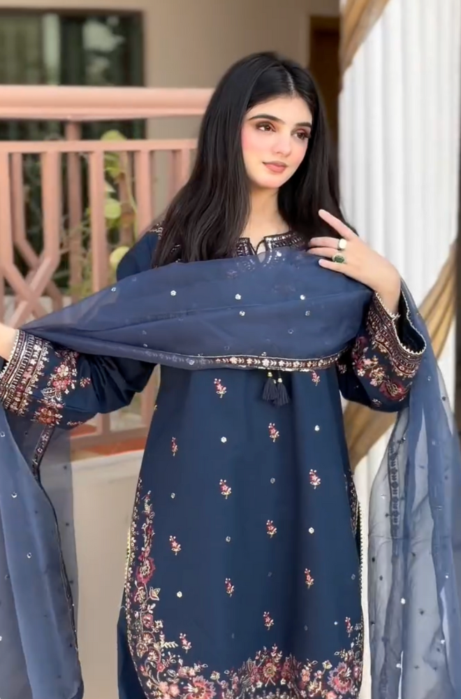 Summer 3PC Lawn Embroidered Suit - BFB0679