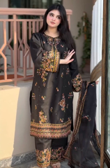 Summer 3PC Lawn Embroidered Suit - BFB0661
