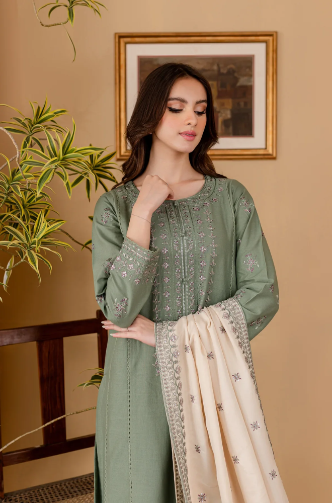 Summer 3PC Lawn Embroidered Suit - BFH00050