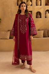 Summer 3PC Lawn Embroidered Suit - BFB0663