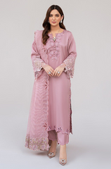 Summer 3PC Lawn Embroidered Suit - BFS00160