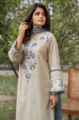 Summer 3PC Lawn Embroidered Suit - BFB0671