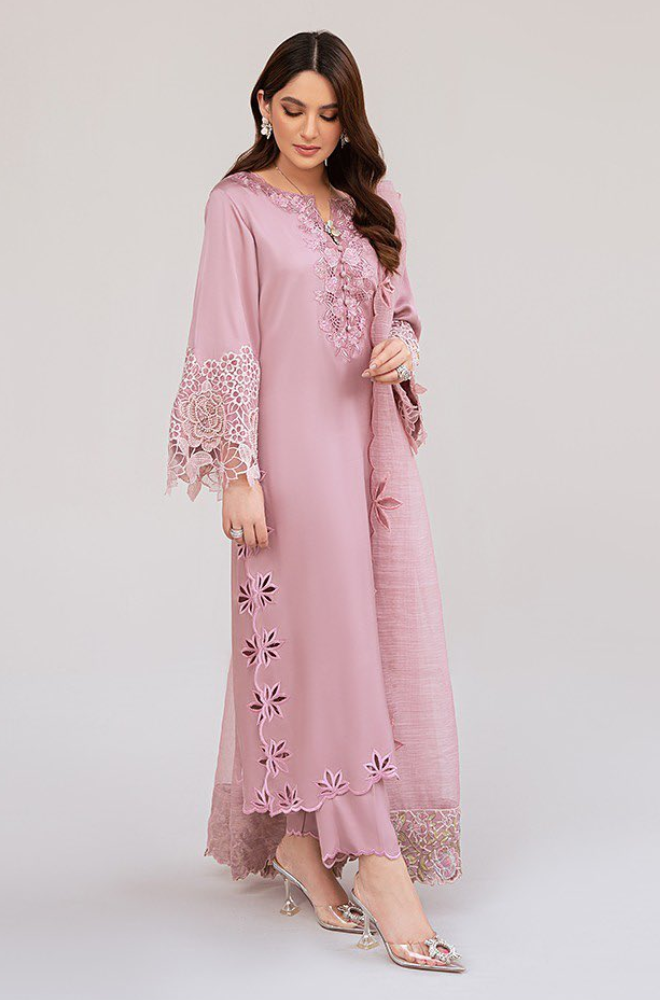 Summer 3PC Lawn Embroidered Suit - BFS00160