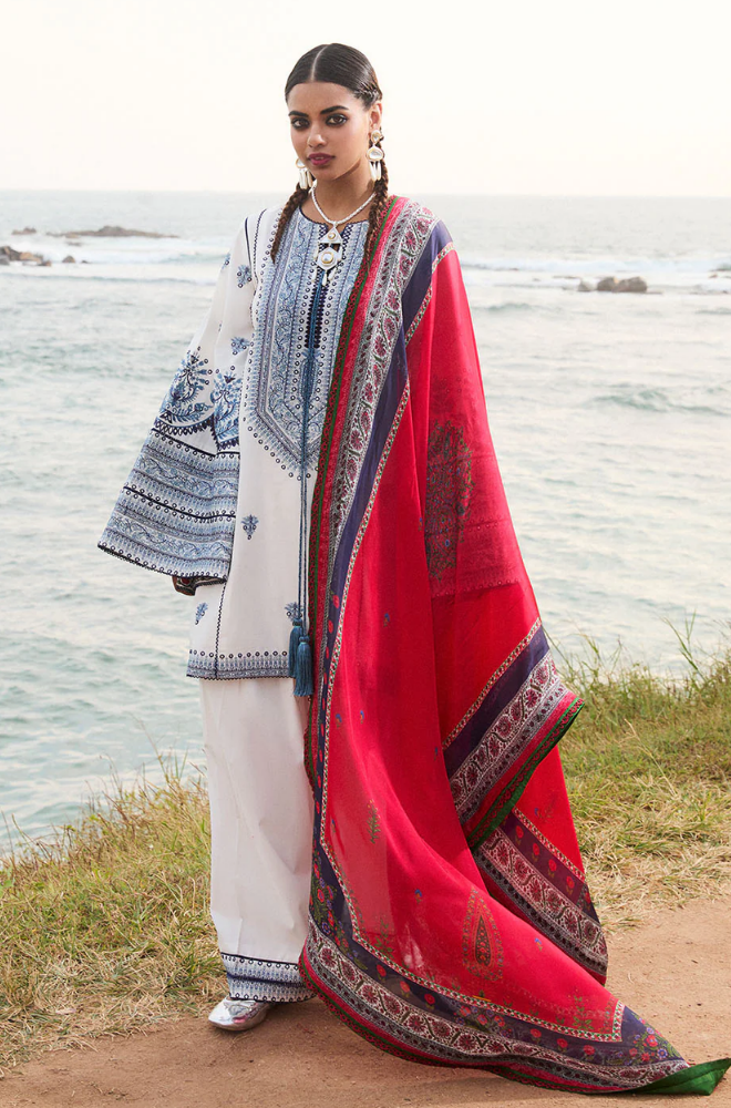 Summer 3PC Lawn Embroidered Suit - BFB0674