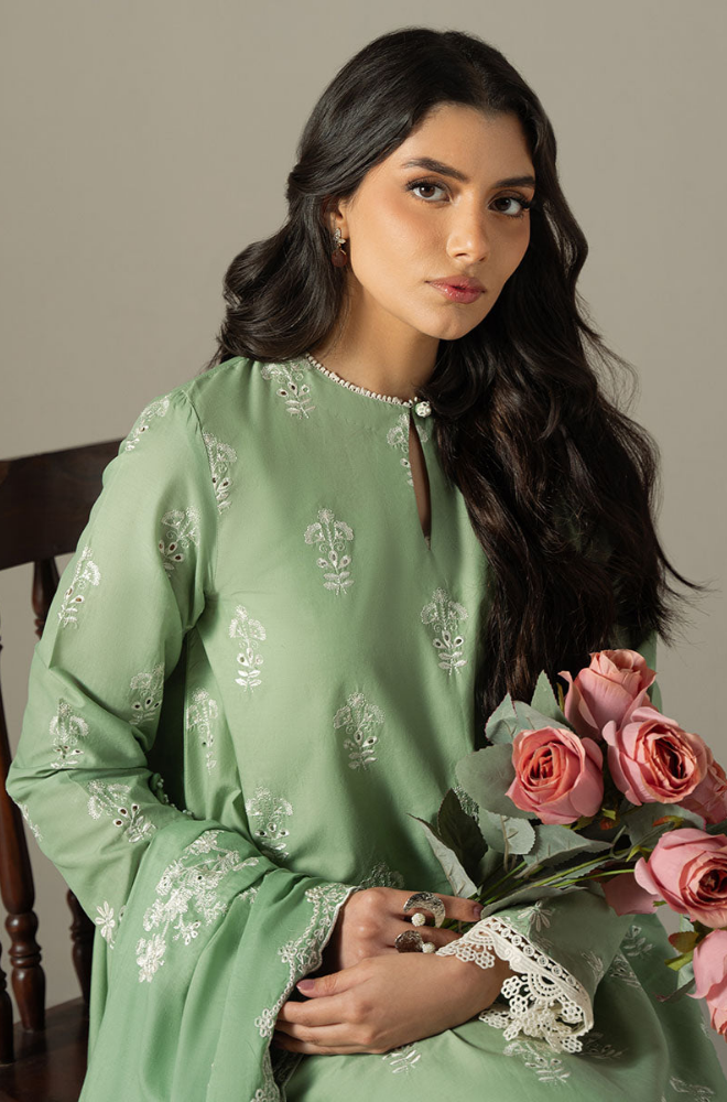 Summer 3PC Lawn Embroidered Suit - BFB0675