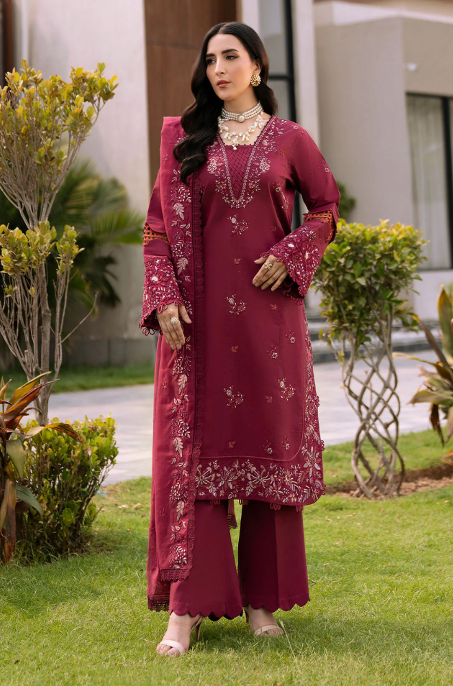 Summer 3PC Lawn Embroidered Suit - BFB0615