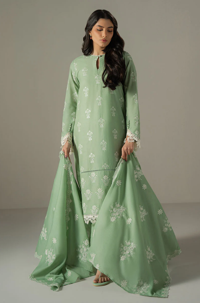 Summer 3PC Lawn Embroidered Suit - BFB0675