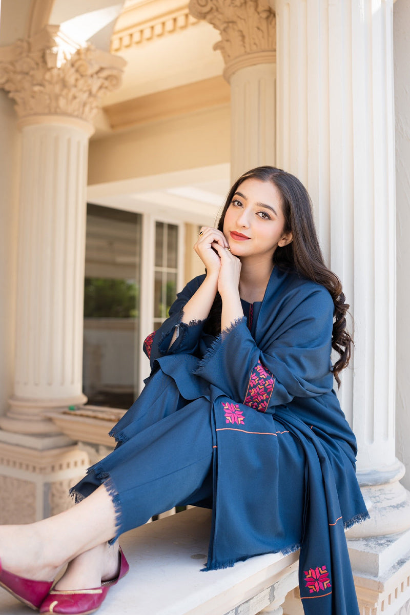 Winter 3PC DHANAK EMBROIDERED BF70