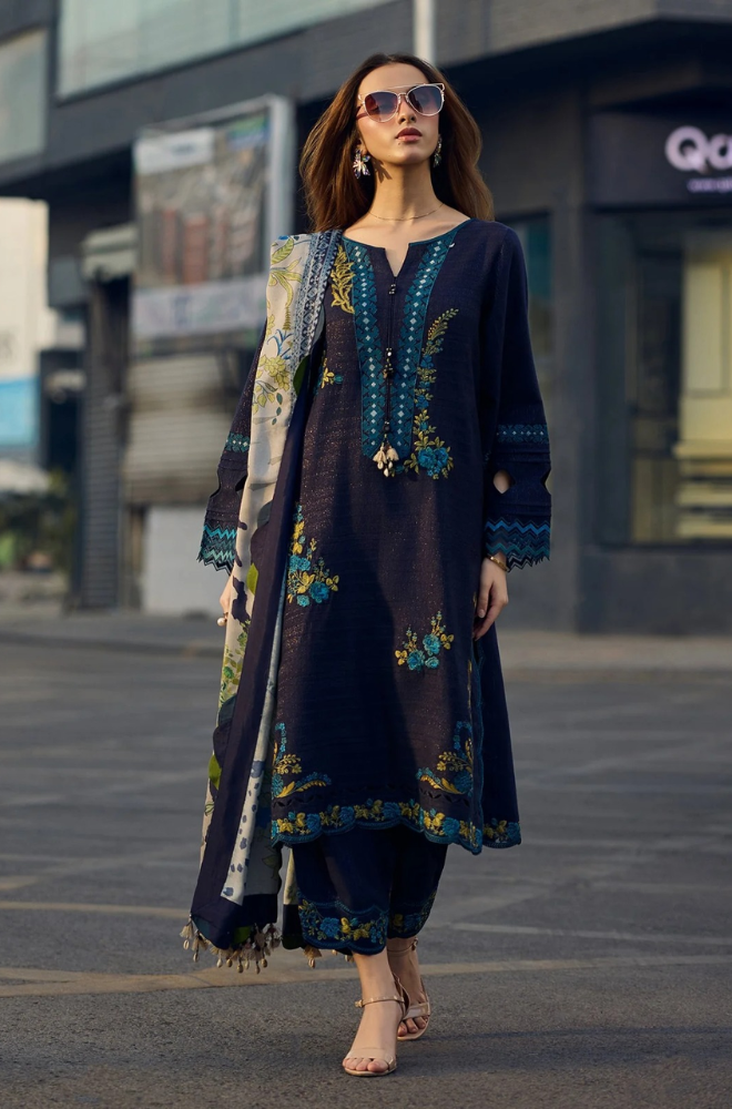 Summer 3PC Lawn Embroidered Suit - BFB0665