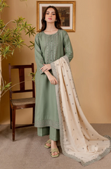 Summer 3PC Lawn Embroidered Suit - BFH00050