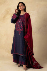 Winter 3PC DHANAK EMBROIDERED BF80B