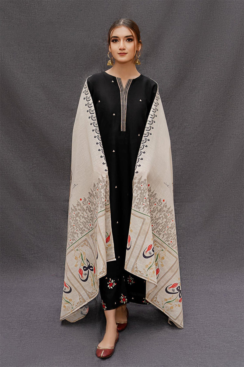 Winter 3PC DHANAK EMBROIDERED BF141